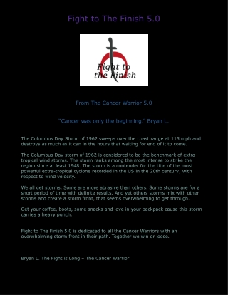 5.0 Fight to the Finish