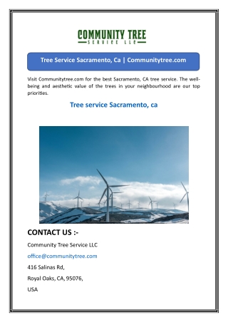 Tree Service Sacramento, Ca  Communitytree