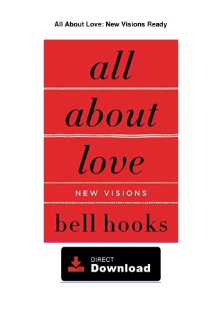 All About Love: New Visions Ready