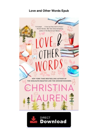Love-and-Other-WordsLove and Other Words Kindle