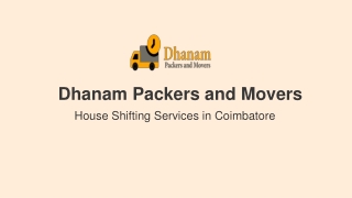 House Shifting Services in Coimbatore House Relocation Services CBE