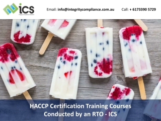 HACCP Certification Training Courses Conducted by an RTO – ICS