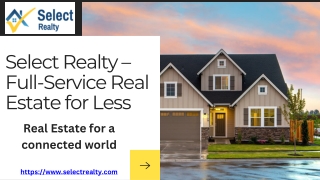 Select Realty: Low Commission Realtors Offering Exceptional Service