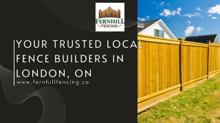 Local Fence Builders London ON