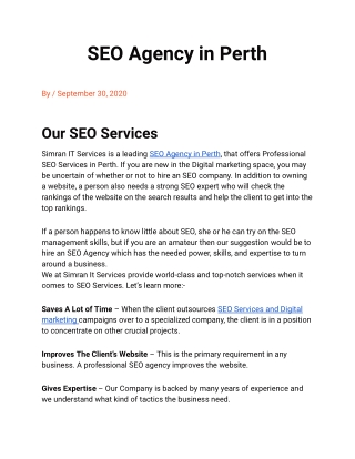 SEO Company in Shimla