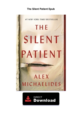 The-Silent-PatientThe Silent Patient FUll