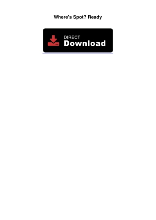 Wheres-SpotWhere's Spot? Ready