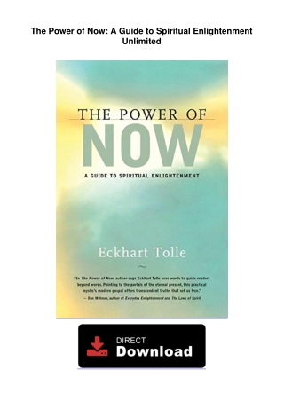 The-Power-of-Now-A-Guide-to-Spiritual-EnlightenmentThe Power of Now: A Guide to