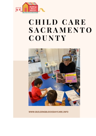 Trusted Child Care in Sacramento County - Building Blocks Daycare