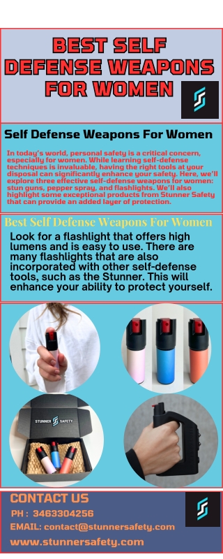 Best Self Defense Weapons for women