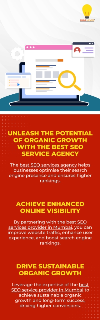 UNLEASH THE POTENTIAL OF ORGANIC GROWTH WITH THE BEST SEO SERVICE AGENCY