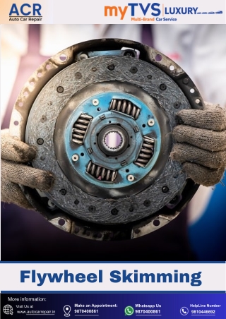 Car Clutch Work - Flywheel Skimming - AutoCarRepair