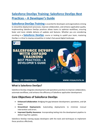 Salesforce Devops Certification | Salesforce Devops Online Training