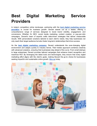 Best Digital Marketing Service Providers