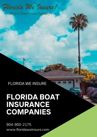 Find Reliable Florida Boat Insurance Companies