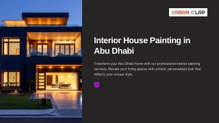 Book #1 Interior House Painting in Abu Dhabi || 045490505