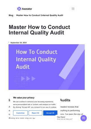 how to conduct internal quality audit67