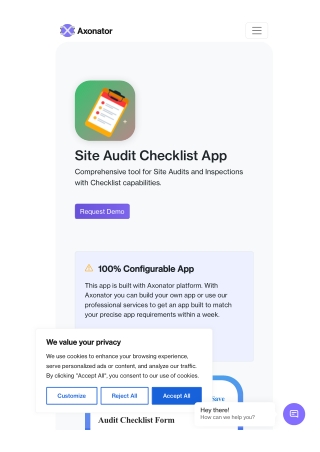 site audit checklist app  1477