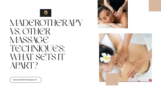 Maderotherapy vs. Other Massage Techniques: What Sets It Apart?
