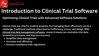 software for clinical trials​