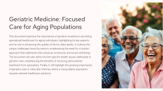 Geriatric-Medicine-Focused-Care-Aging Populations