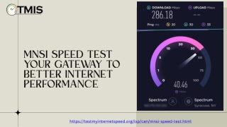 MNSi Speed Test Your Gateway to Better Internet Performance
