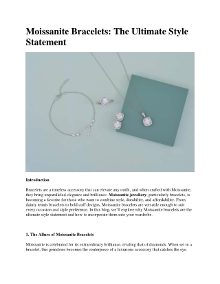 Moissanite Bracelets