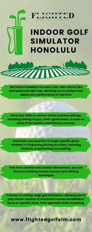 Indoor Golf Simulator in Honolulu by Flighted Golf Sim