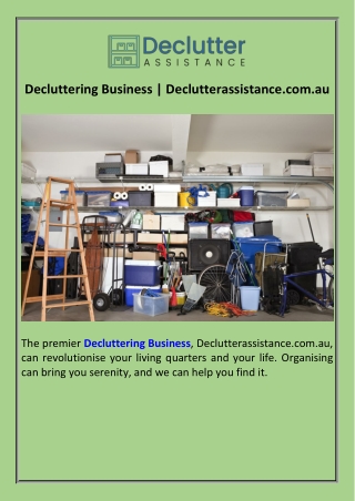 Decluttering Business  Declutterassistance.com.au