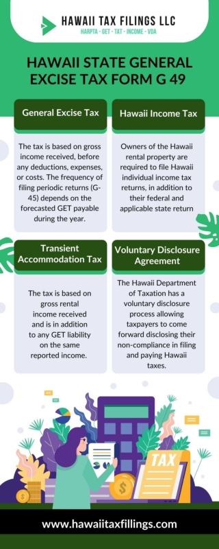 Hawaii State General Excise Tax Form G-49 by Hawaii Tax Filings