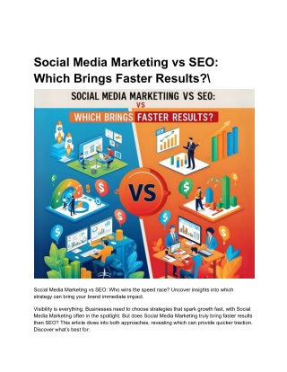 Social Media Marketing vs SEO_ Which Brings Faster Results_