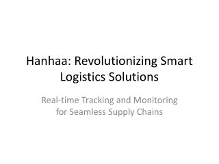 Hanhaa_Smart_Logistics_ global_shipments_service