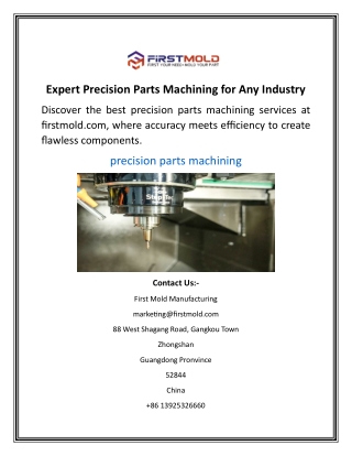 Expert Precision Parts Machining for Any Industry