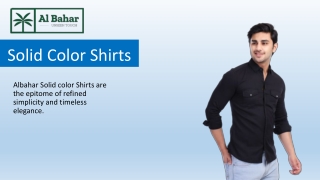 Solid Color Shirts