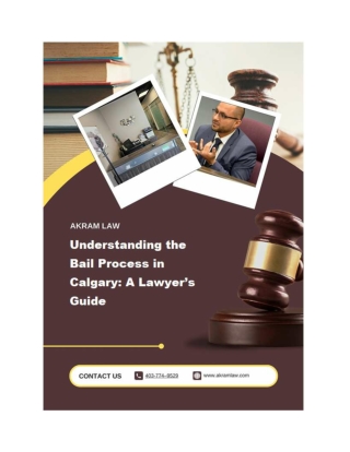 Understanding the Bail Process in Calgary: A Lawyers Guide