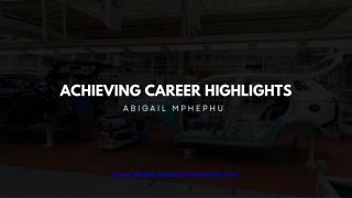 Abigail Mphephu: Leading the Charge in Automotive Innovation