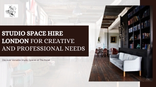 Studio Space Hire London for Creative and Professional Needs | The Roost