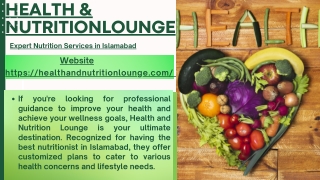 health & nutrition
