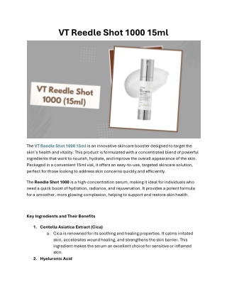 VT Reedle Shot 1000 15ml