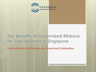 Benefits of Customized Ribbons to Your Business in Singapore