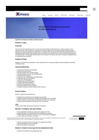 Microsoft Azure Developer Associate Singapore