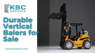 Durable Vertical Balers for Sale