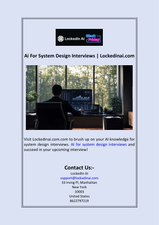 Ai For System Design Interviews  Lockedinai.com