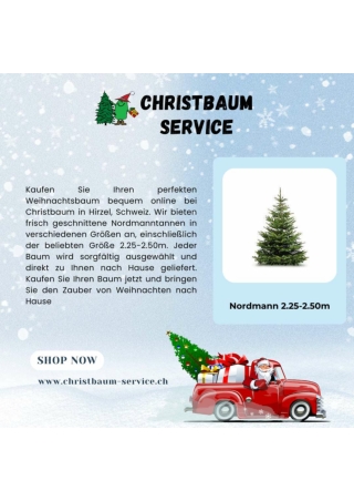 Weihnachtsbaum-Lieferservice von Christbaum-Service in Hirzel, Schweiz