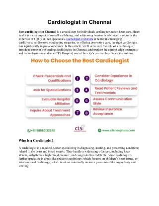 Cardiologist in Chennai