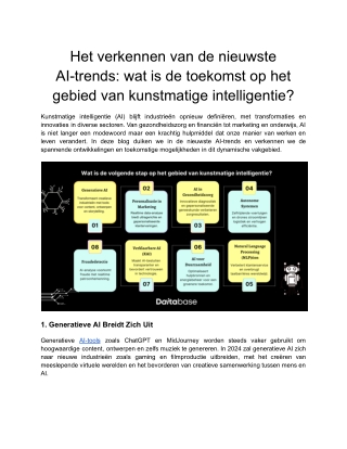 Het verkennen van de nieuwste AI-trends wat is de toekomst op het gebied van kunstmatige intelligentie
