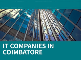 It companies in Coimbatore