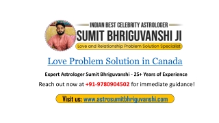 Looking for Love Problem Solution in Canada? Get Fast Results Now!