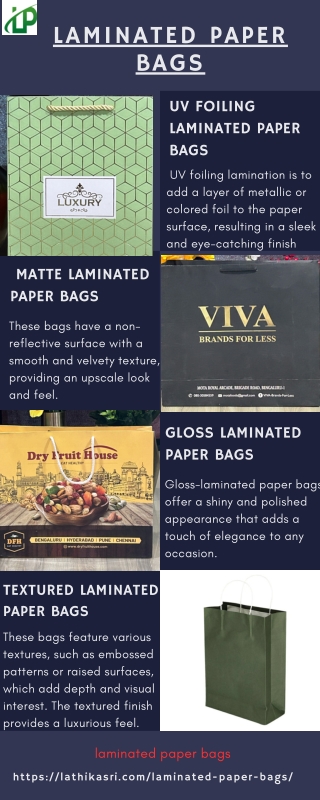 Laminated paper bags