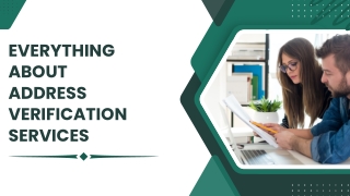 Everything About Address Verification Services